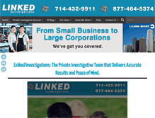 Tablet Screenshot of linkedinvestigations.com